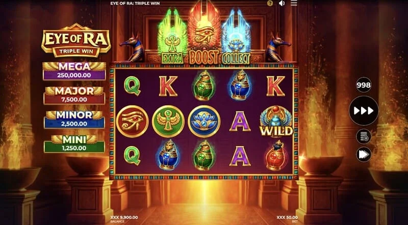 Eye of Ra Triple Win - Wild στους τροχούς